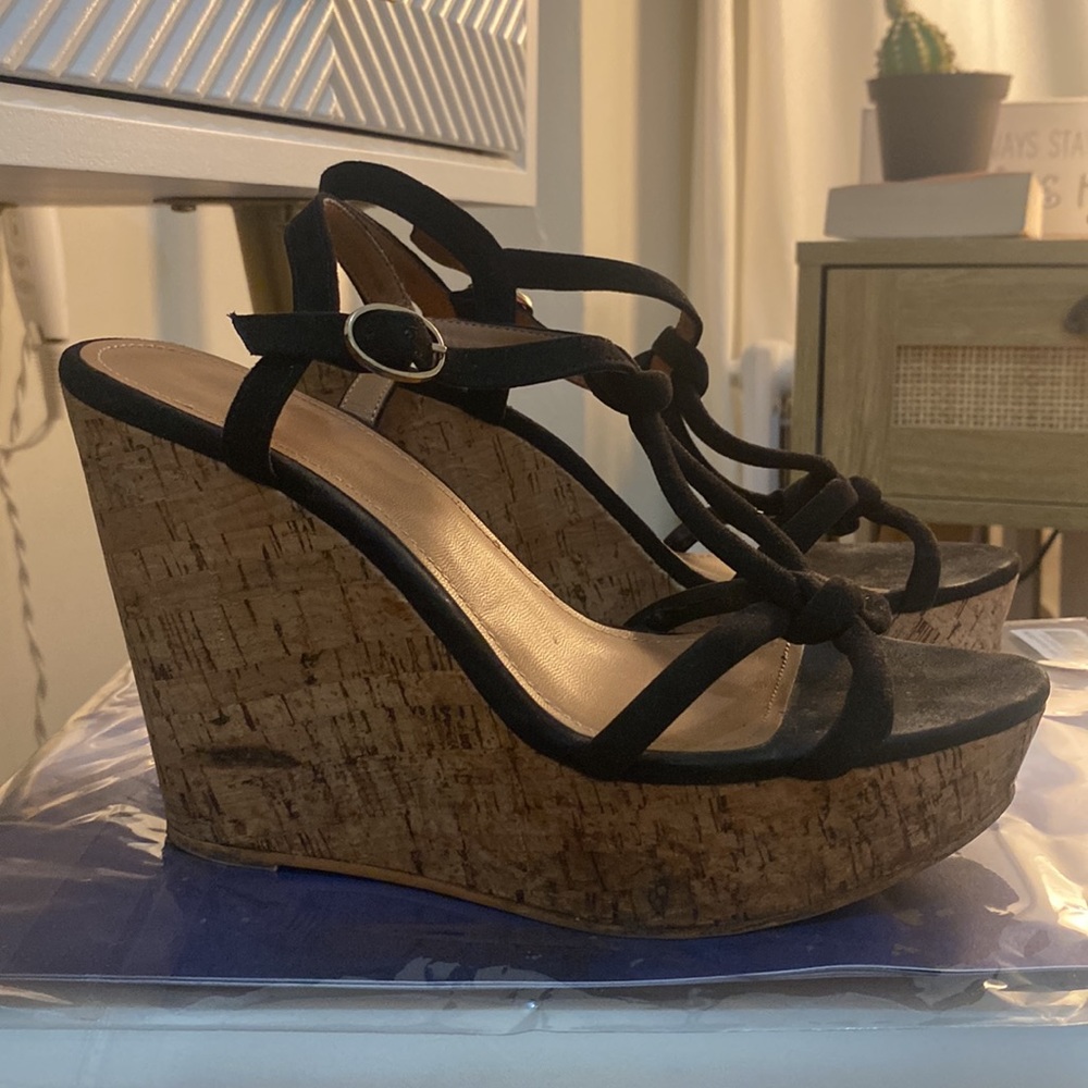 H&M wedge-heeled sandals 8